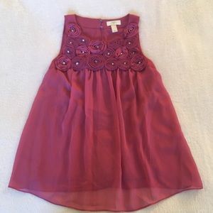 Loft Mauve Chiffon Blouse